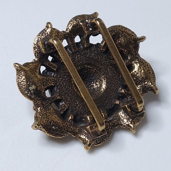 Vintage Decorative Small Metal Scarf Slide - Picture 9 of 12